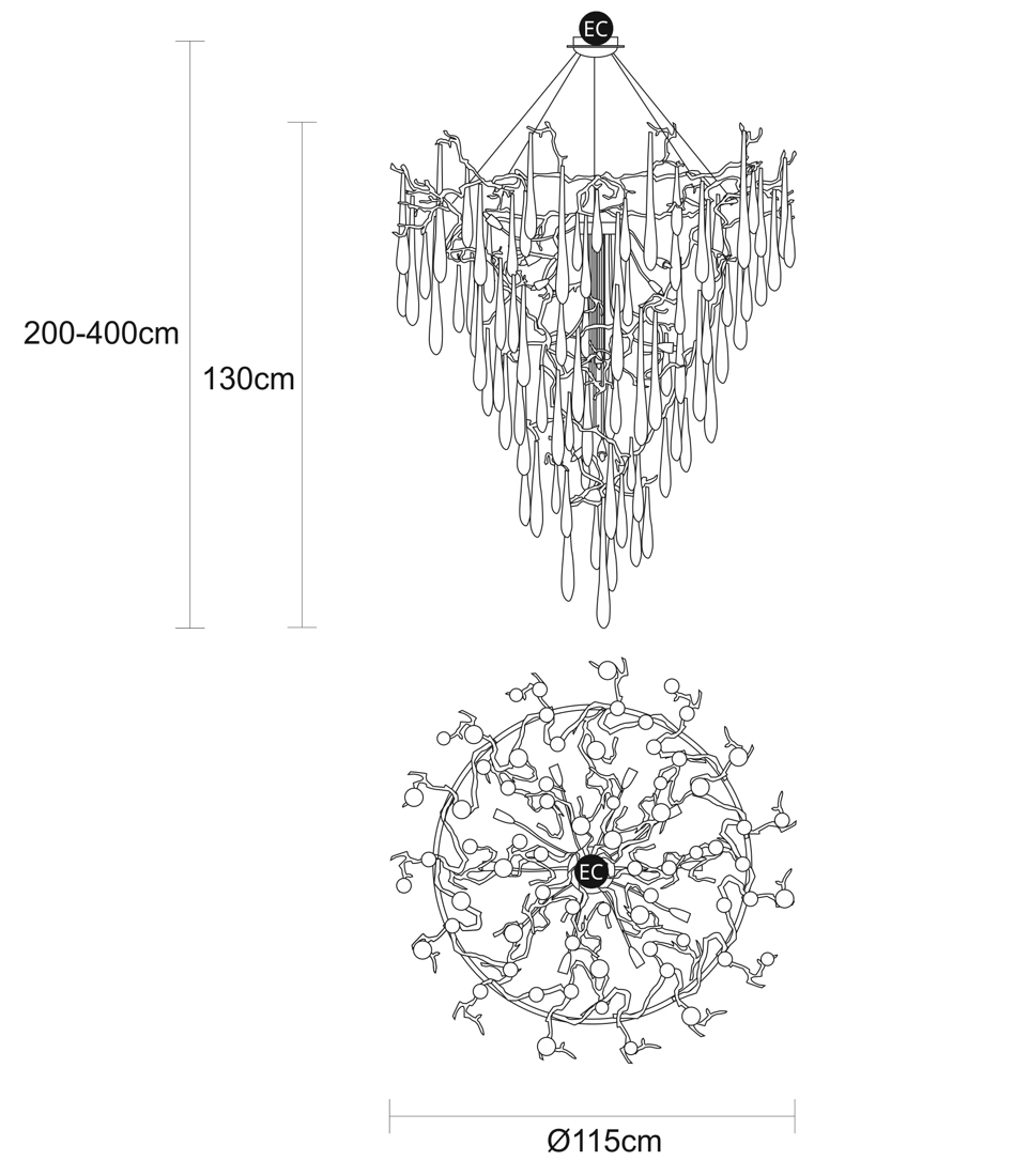 Люстра AQUA FUNNEL MEDIUM